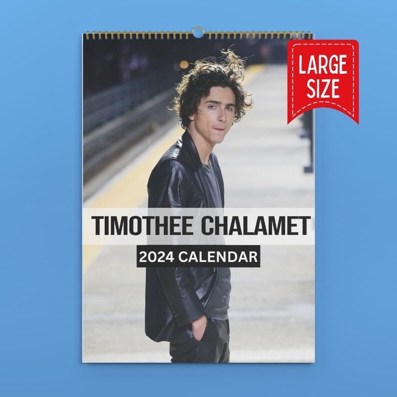 Timothée Chalamet Calendar 2024 VOL 1 Etsy