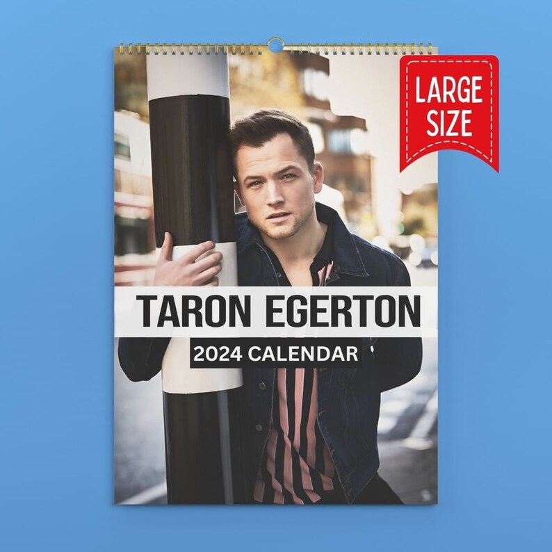 Taron Egerton Calendar 2024 VOL 1 Etsy