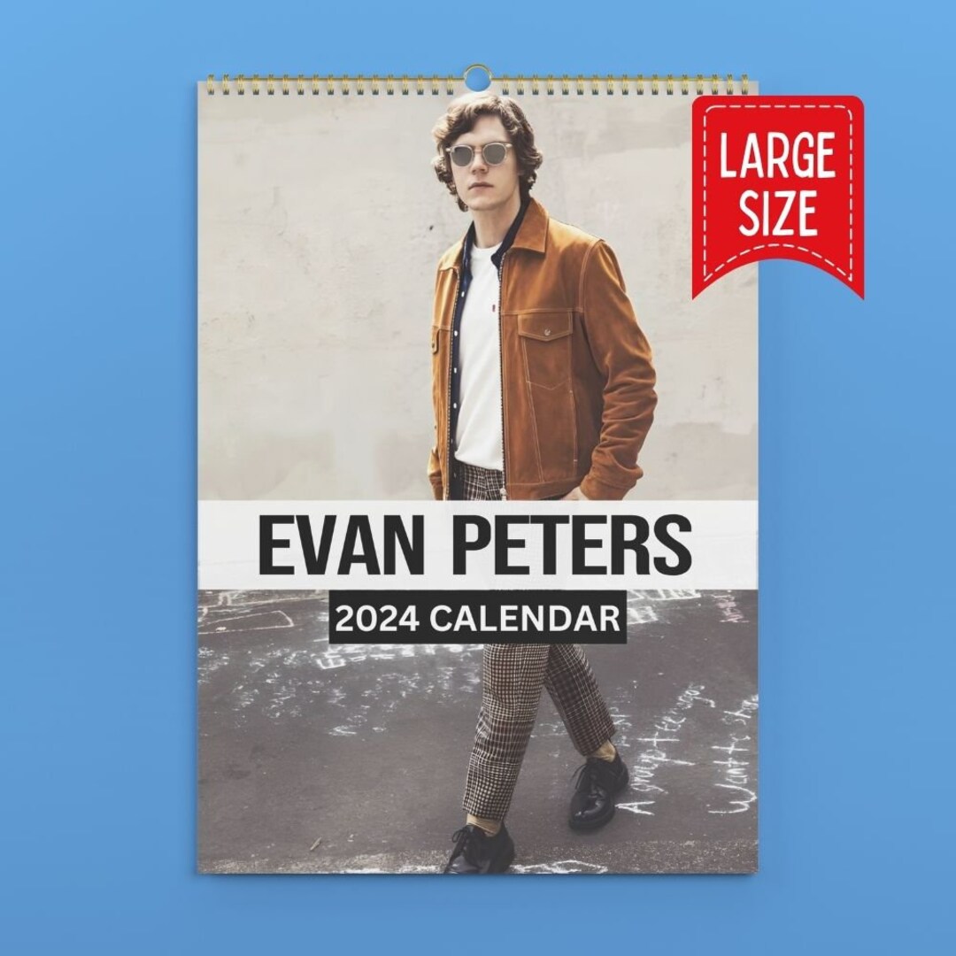 Evan Peters Calendar 2024 VOL 1 Etsy