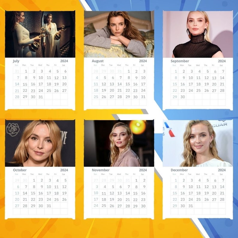 Jodie Comer Calendar 2024 VOL 2 Etsy UK