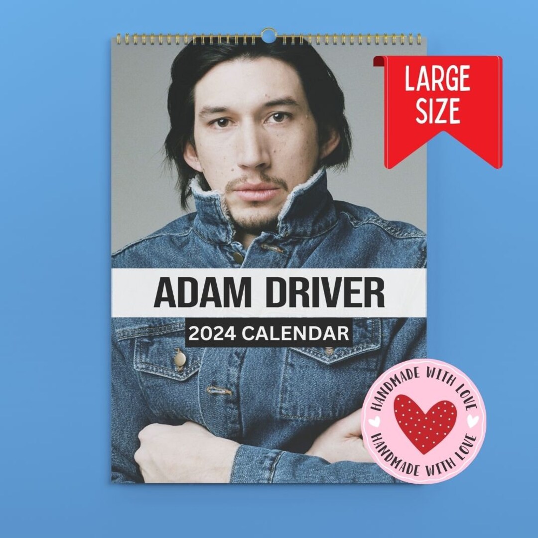 Adam Driver Calendar 2024 VOL 4 Etsy