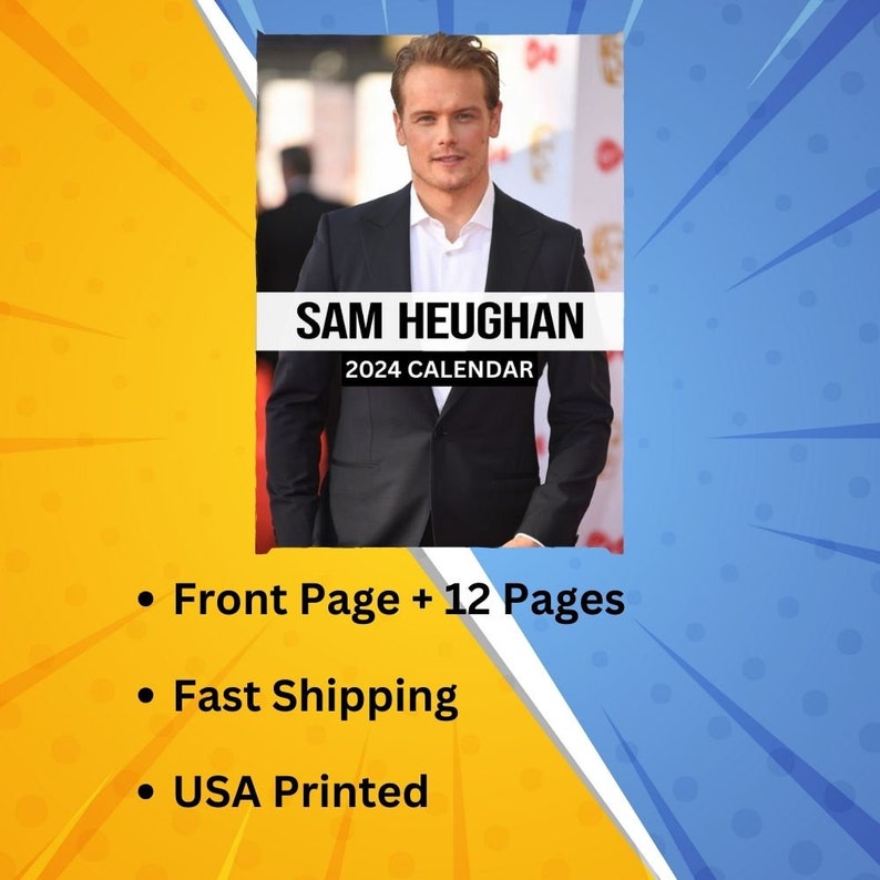 Sam Heughan Calendar 2024 VOL 1 Etsy Canada
