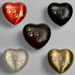 Royal Rapture Heart Ashes Pet Dog Cat Memorial Urna na prochy Heart Funeral Cremation 5&quot;
