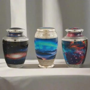 Royal Rapture Galaxy Cremation Urns for Human Ashes Adult/Child Funeral Large 10&quot;