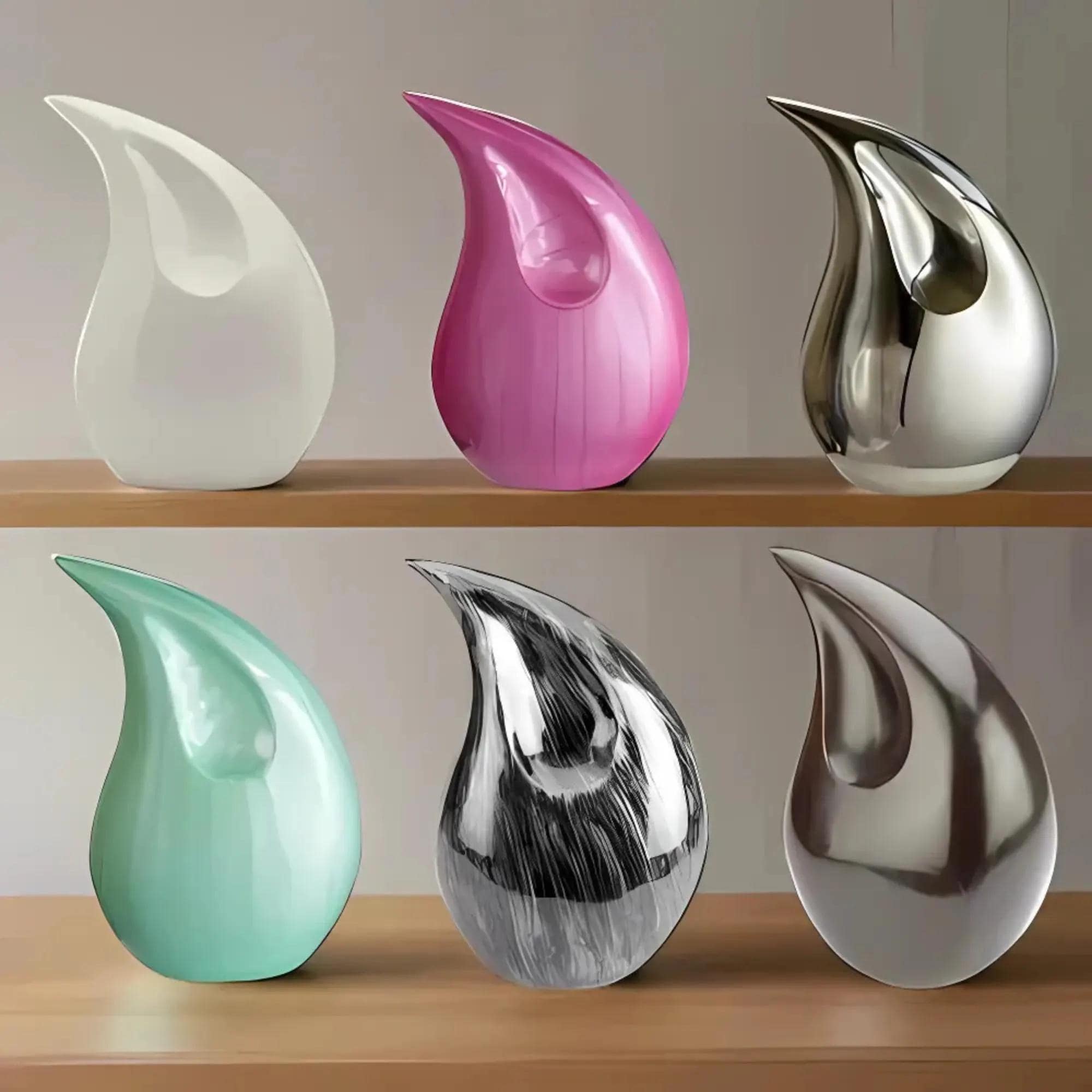 Royal Rapture Urn for ashes Cremation Memorial funeral Teardrop Jar Love Urns decorative Human Adult Child RT01
