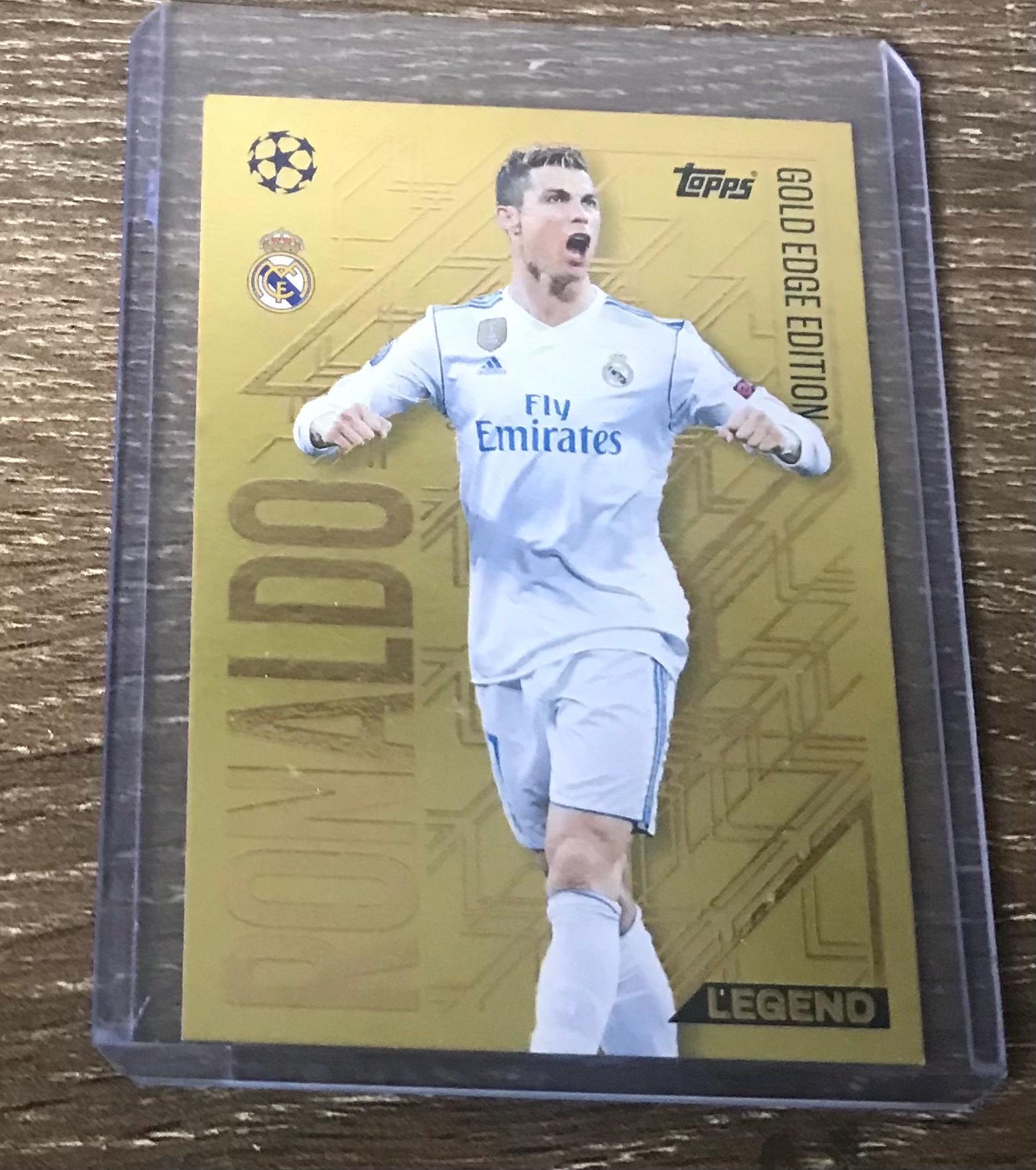 Cristiano Ronaldo Gold Edge Edition Legend Topps - Etsy Australia