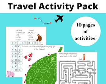 Kids Travel Activity Pack
