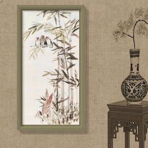 Ameixa bossom pedra rio original pintura chinesa artesanal arte asiática pintado à mão papel de arroz personalizar conjuntos para decorar e coleções