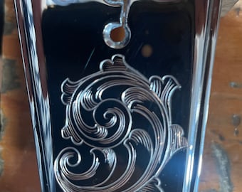 Banjo Tailpiece, Hand Engraved