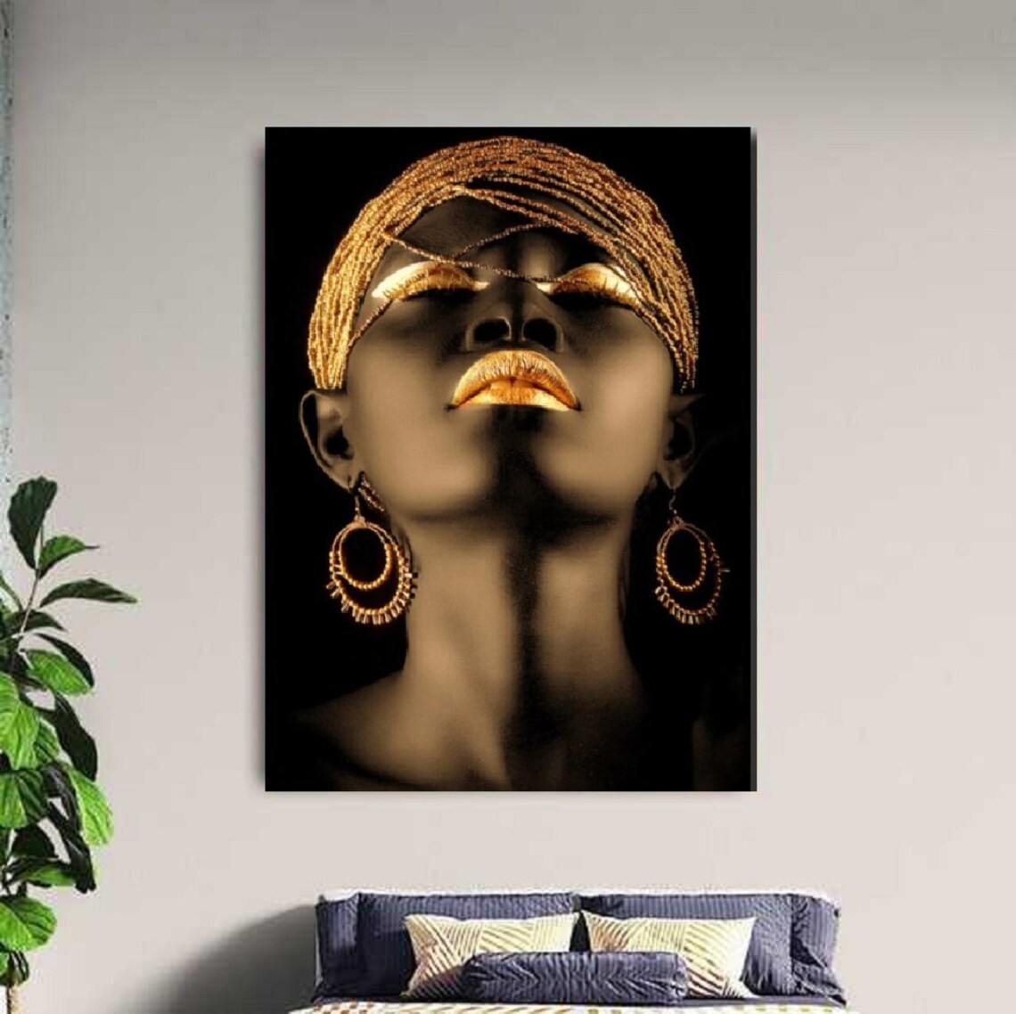 African Canvas Wall Art African American Art Canvas African Etsy