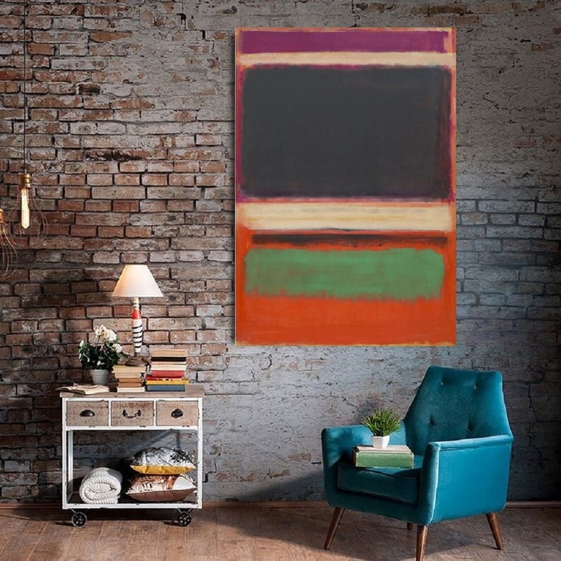 Rothko Wall Artmark Rothko Print Art on Canvasart Etsy