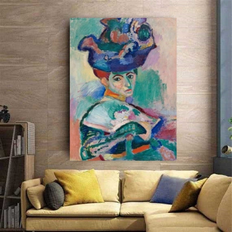 Henri Matisse Carteles La mujer con el sombrero Poster La Etsy México