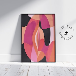 Vulva print, abstract modern art, body positivity, viva la vulva, feminist poster