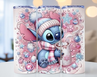 Vaso de invierno de Stitch