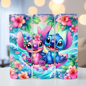 Stitch and Angel Tumbler