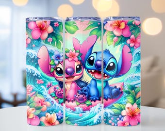 Stitch and Angel Tumbler