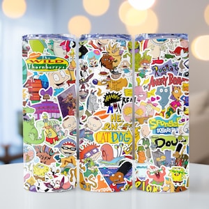 90s cartoons tumbler