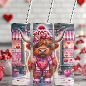 Valentine&#39;s Cow Tumbler
