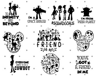 Toy Story SVG Toy Story Bundle Svg Toy Story silhouette Toy Story cricut toy story party toy story birthday Woody svg Instand Download