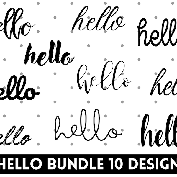 Hello Svg - Etsy Canada