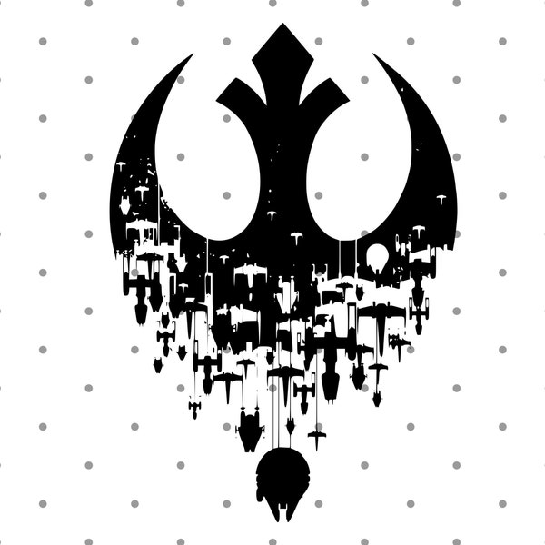 Rebel Ships Star Wars SVG Sofort Download