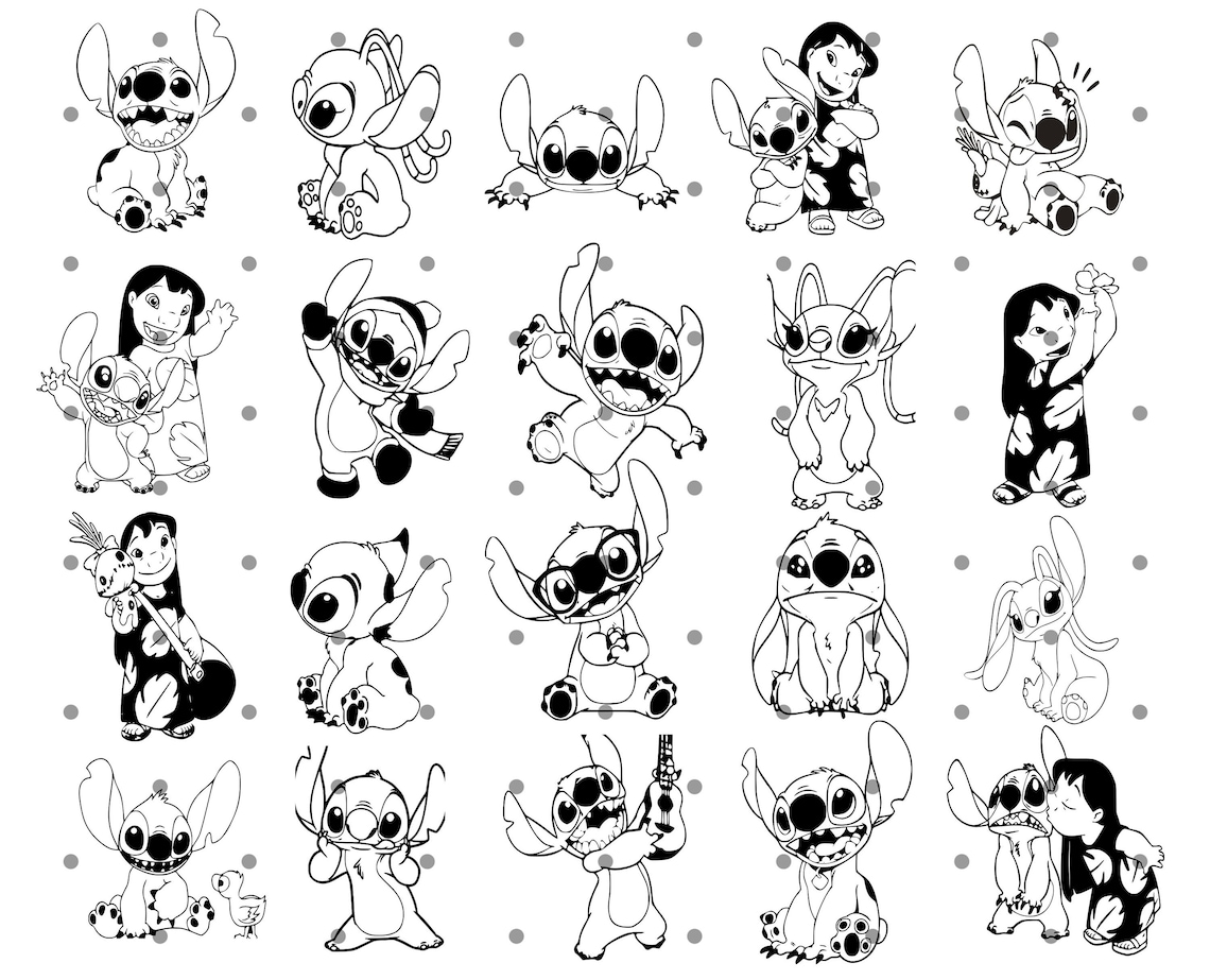 Stitch SVG Lilo and Stitch Svg Lilo Svg Cartoon Svg Stitch - Etsy