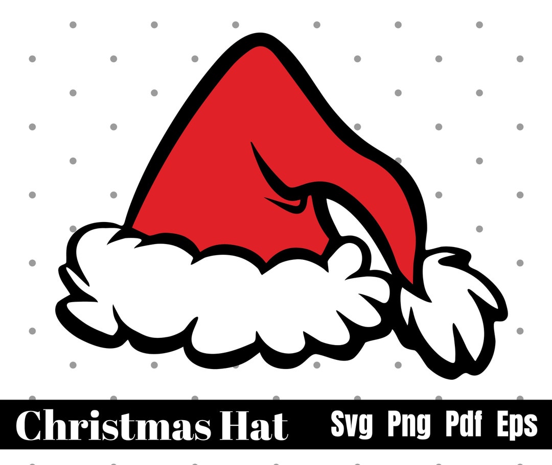 Christmas Hat SVG, Hat Svg, Cricut Digital Vector Cut File, Christmas