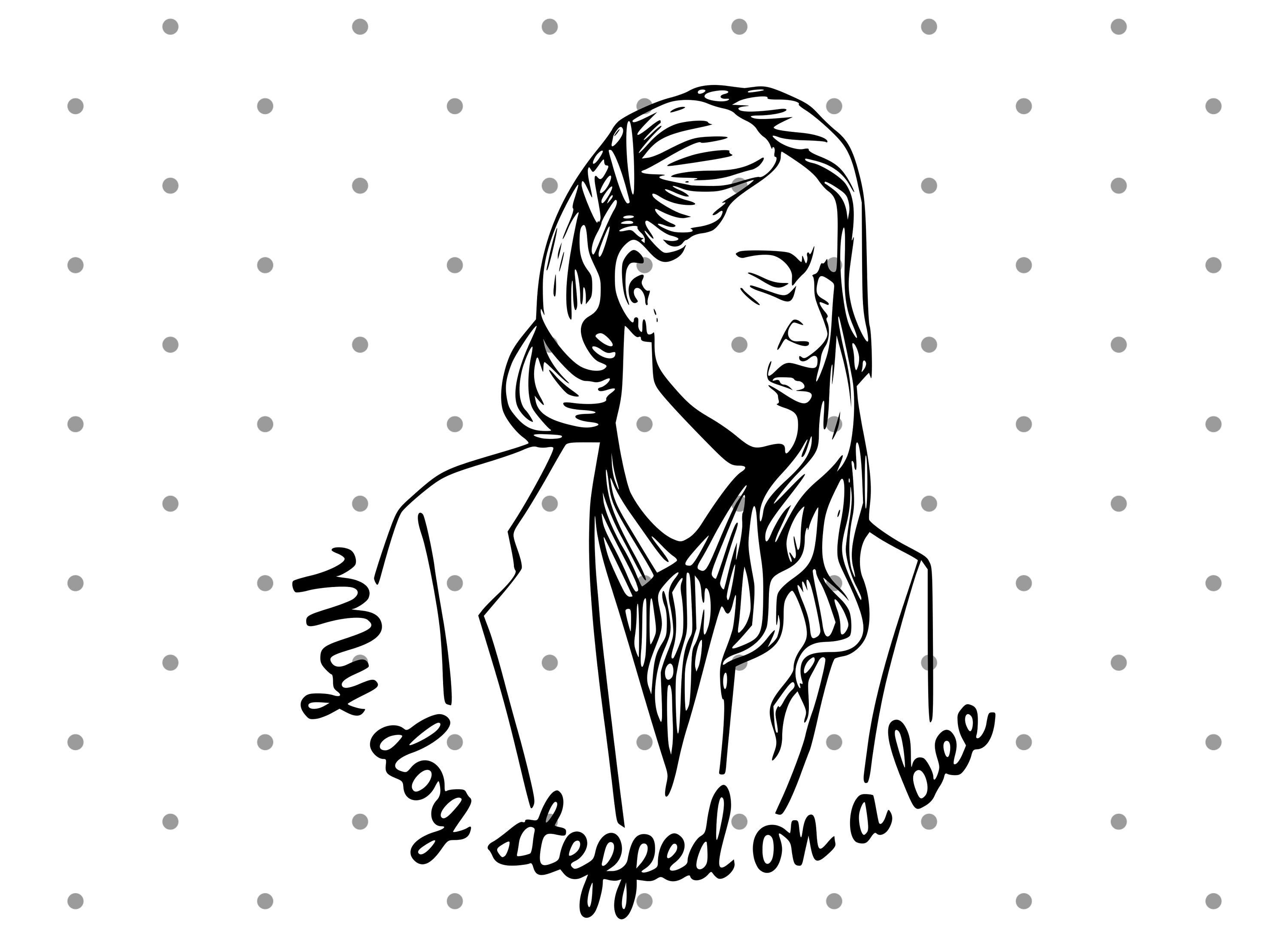 My Dog Stepped On A Bee Svg, Amber Heard Svg, Johnny Depp