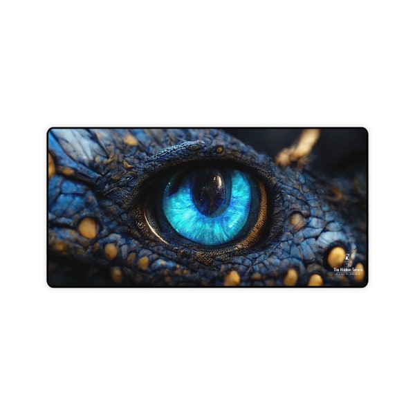 XL Desk Mat Blue Eyed Dragon