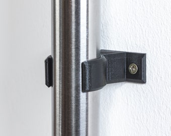 Wall mount vacuum cleaner tube and wall mount floor nozzle for Miele vacuum cleaner holder