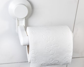 Toilet paper holder for Ikea Tisken suction cup hooks