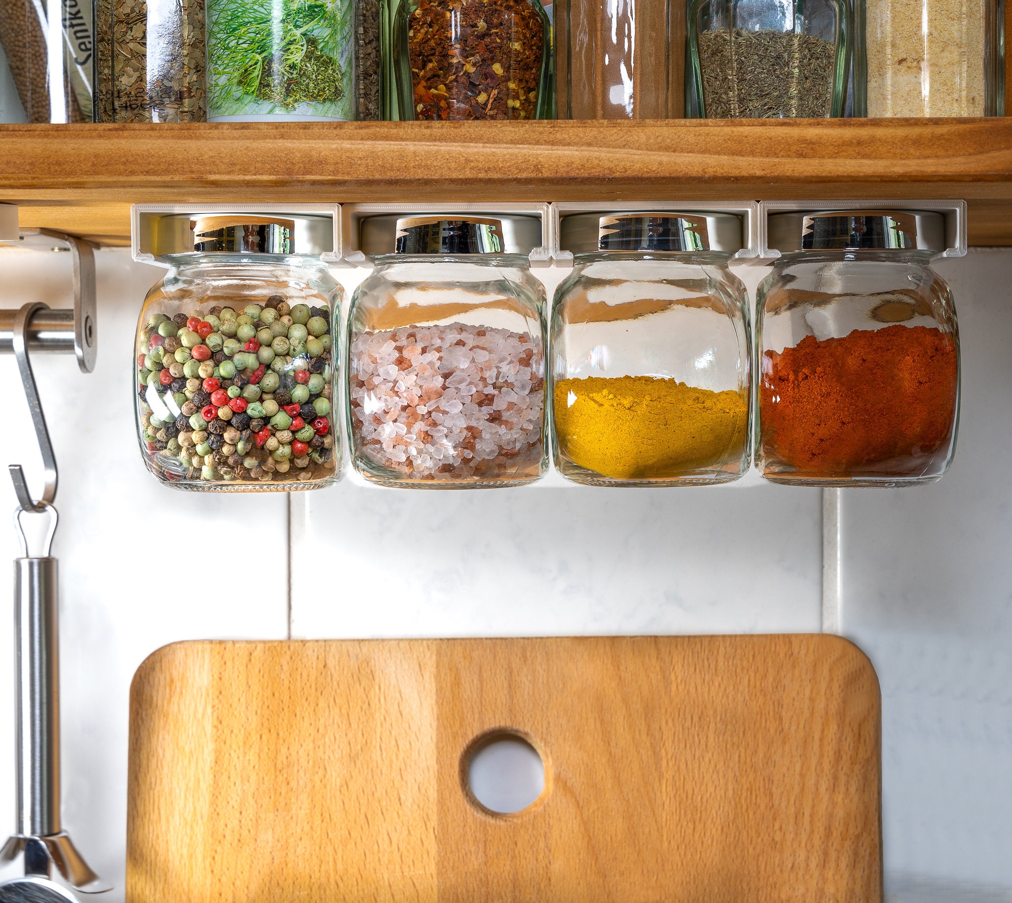 Spice Dispenser Caps for Ikea Rajtan Glass Jars and Kirkland Spice