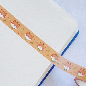 Niedliches Hunde Washi Tape Kawaii 2m Länge, lustiges einseitiges dekoratives Klebeband für Scrapbooking und Journal Lieferungen