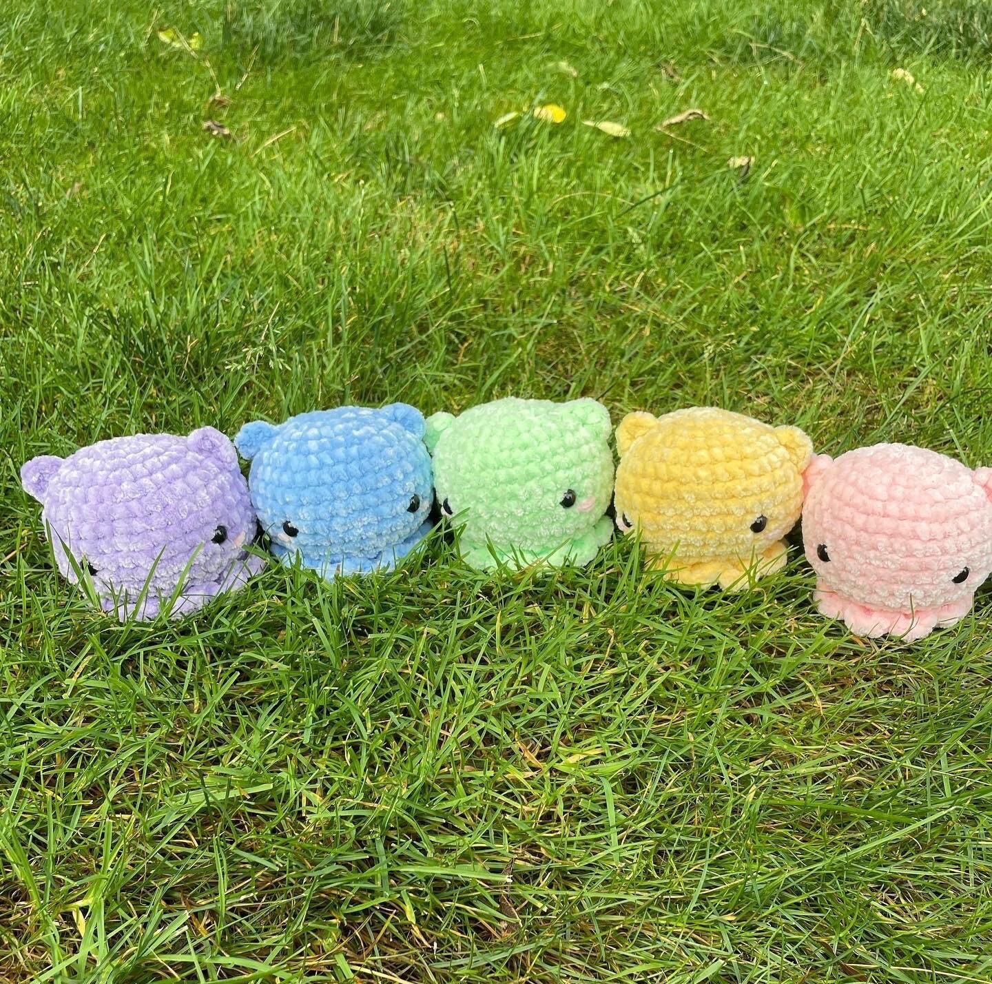 Crochet Cuddle Fish Adorable Amigurumi Soft Sea Creature Fuzzy Animal ...