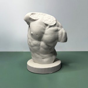 Gaddi Torso Marble On Stand Plaster Sculpture, Classical Galleries Ancient Greek Sculpture, Classical Greece Statues, Handcraft Artwork