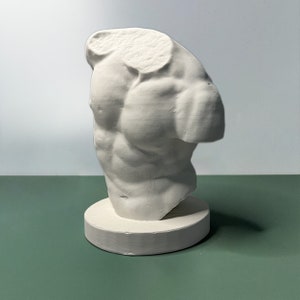 Gaddi Torso Marble On Stand Plaster Sculpture, Classical Galleries Ancient Greek Sculpture, Classical Greece Statues, Handcraft Artwork