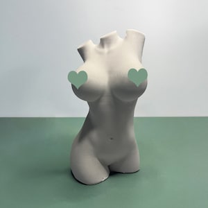 Minimalist female torso sculpture plaster, Plaster Ornament Arts, Gypsum Statue Draw Practice, Craft Plaster Sculpture Arts Home Decoration