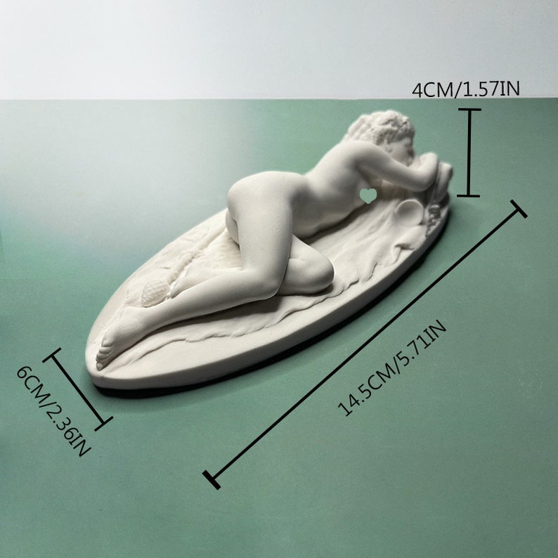 Greek Mythology Decor, Sleeping Bacchante Gypsum Sculpture, Gypsum Statue Draw Practice, Craft Plaster Greece Sculpture Arts Home Decoration