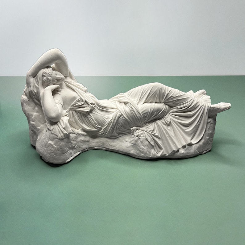 Greek Mythology Decor Sleeping Ariadne Gypsum Sculpture Etsy