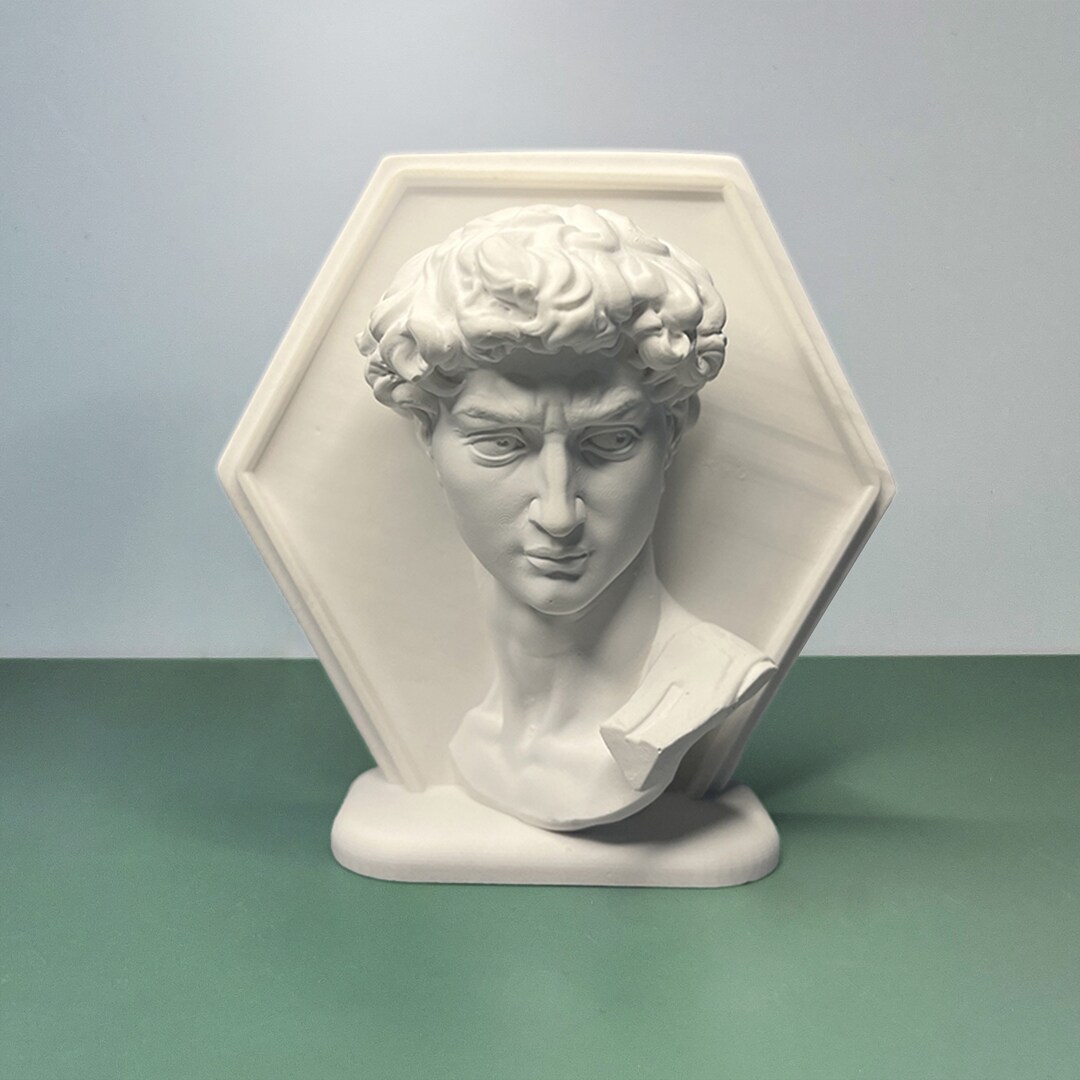 Greek Mythology Figurine Grecian Bust Gypsum Portrait David Etsy