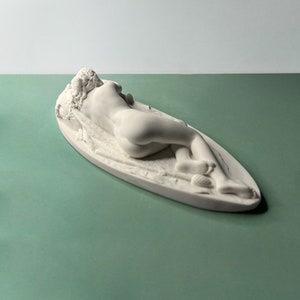 Greek Mythology Decor, Sleeping Bacchante Gypsum Sculpture, Gypsum Statue Draw Practice, Craft Plaster Greece Sculpture Arts Home Decoration