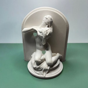 Statua in gesso di busto femminile, arte romana, replica di scultura, figura greca in gesso, arte statuaria nordica, decorazione per mensole, fermacarte, regalo per lui