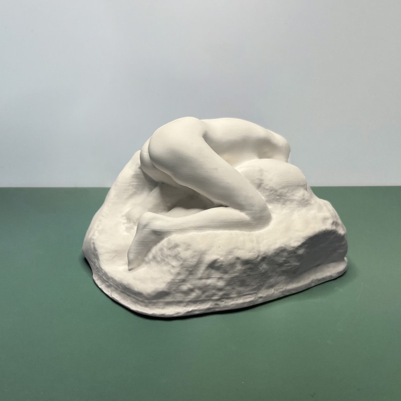 Danaid Sculpture by Auguste Rodin Plaster Sculpture, Plaster Sculpture Decor, Impressionism Craft Art Home Decoration, Minimalist Home Decor