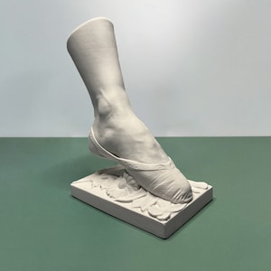 Dancing in stone - the right foot of Fanny Elssler Sculpture Plaster, Austrian Plaster Art Ornaments, Gypsum Statues For Desktop Display