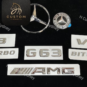 クロームシルバー G63 バッジ パッケージ メルセデス G63 AMG W463 W464 2013-2023 モデル専用パック