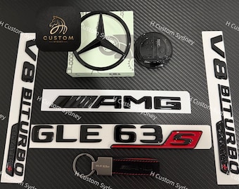 Gloss Black GLE63S Full Badges Package For Mercedes GLE63S V167 C167 2024+ Exclusive Pack