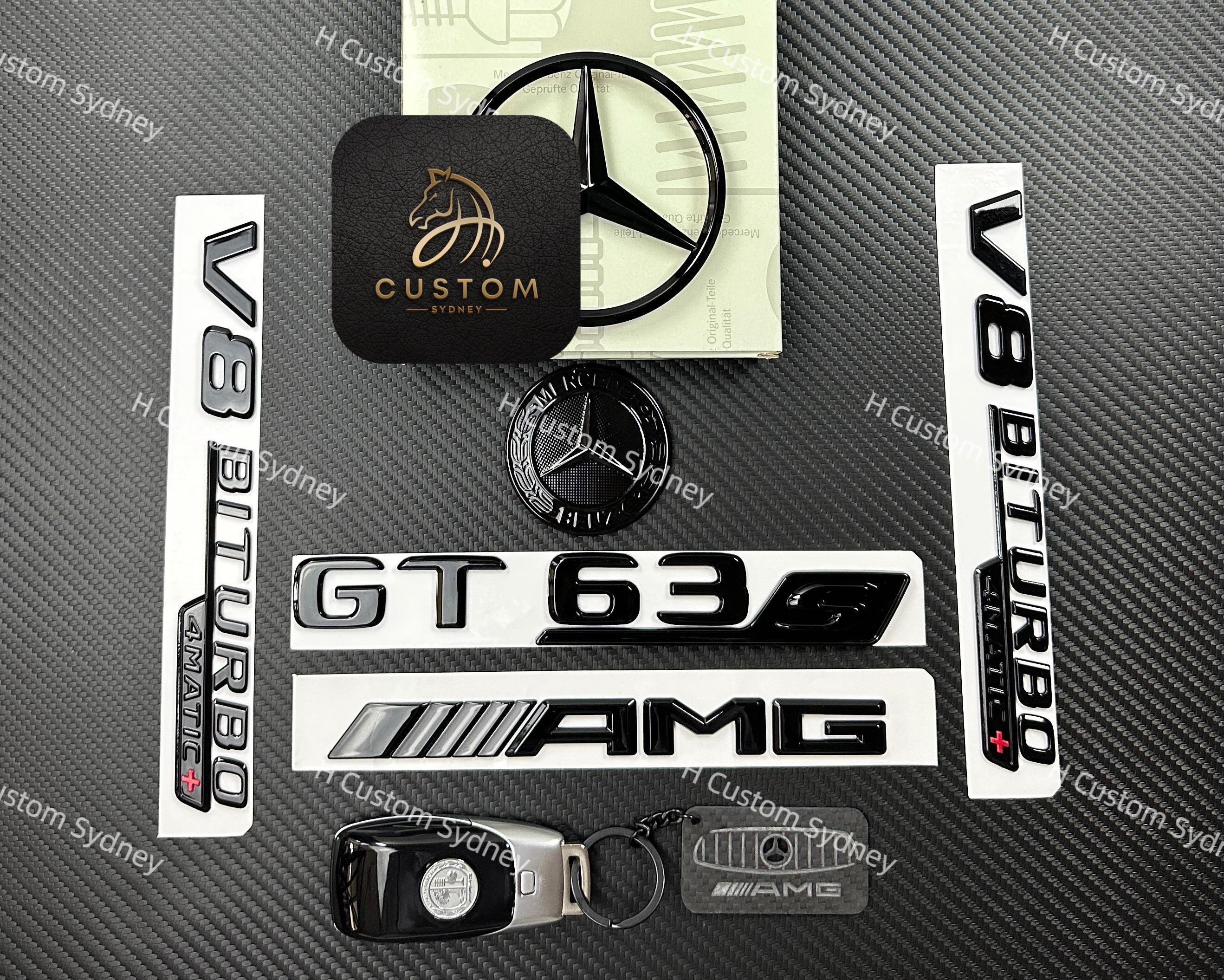 Full Gloss Black Badges Package for Mercedes AMG GT63S X290