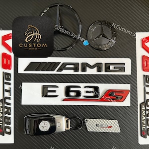 E63S Gloss Black Badges Package For Mercedes E63S W213 2021-2023 Exclusive Pack