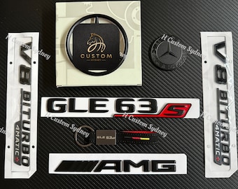 Matte Black GLE63S Full Badges Package For Mercedes GLE63S V167 C167 2020-2023 Exclusive Pack