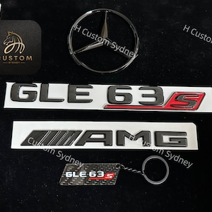 Gloss Black GLE63S Full Badges Package for Mercedes GLE63S